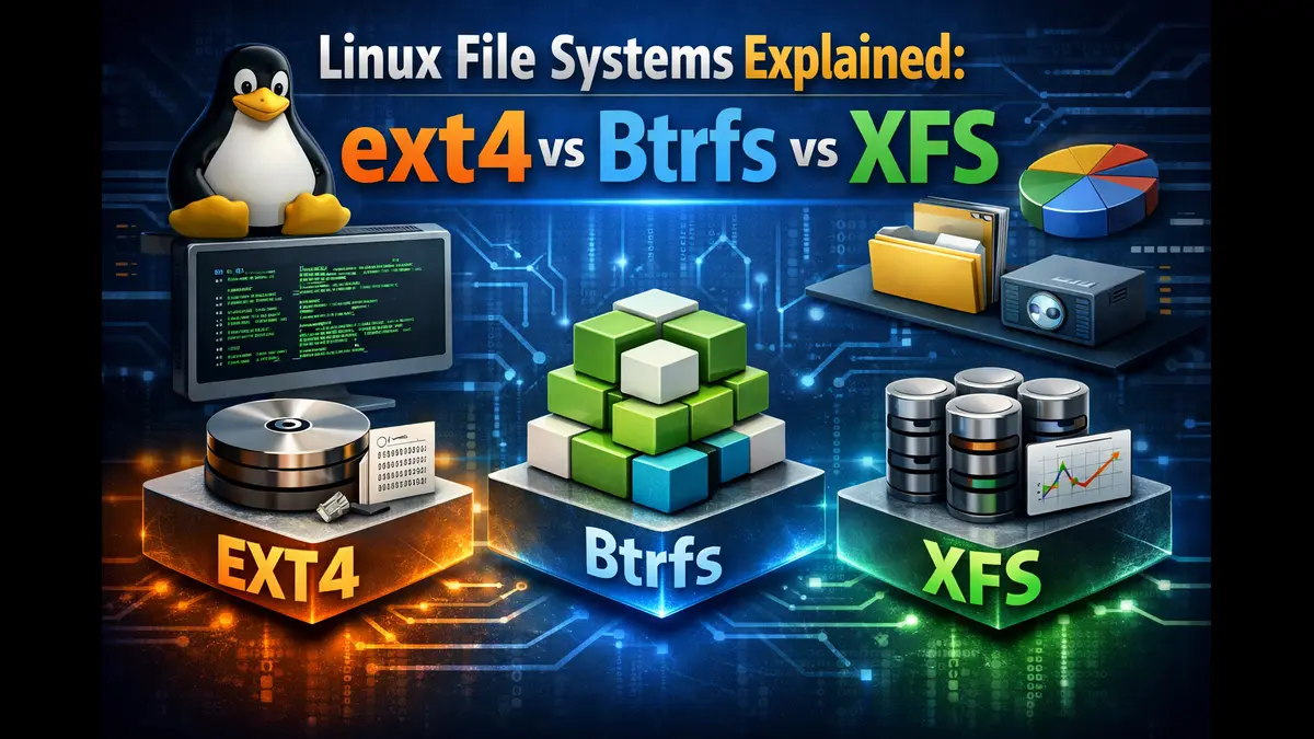 Linux File Systems Explained: ext4 vs Btrfs vs XFS
