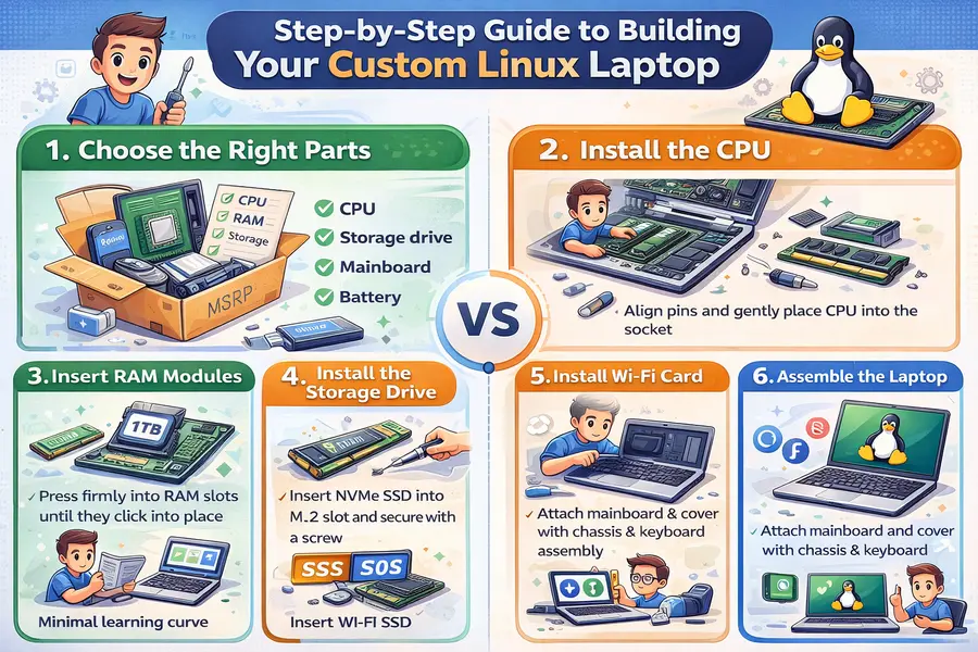 Step-by-Step Guide to Building Your Custom Linux Laptop