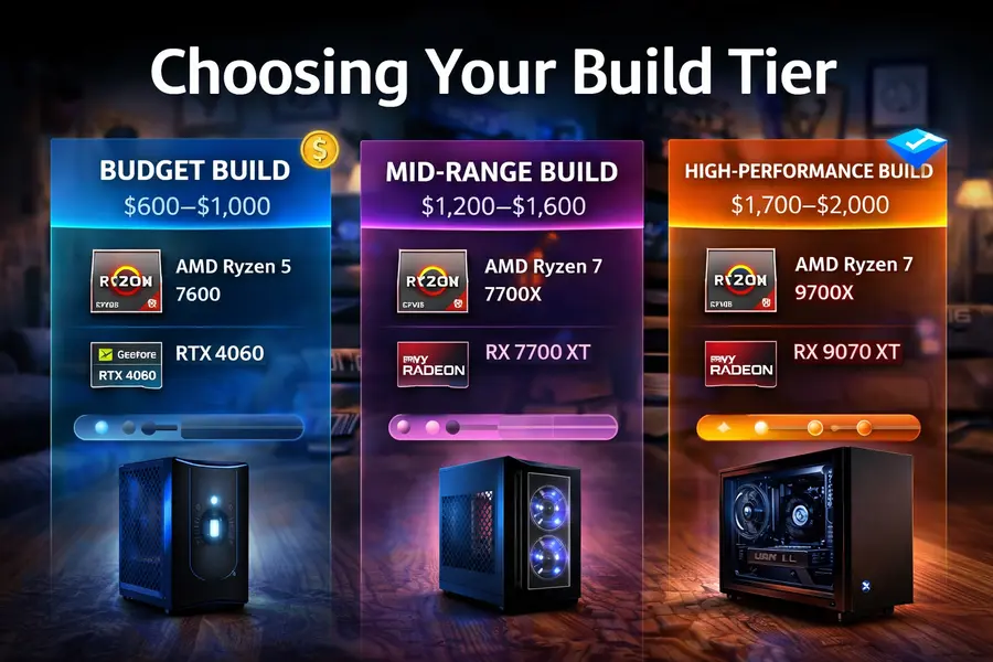 Choosing Your Build Tier for gaming PC