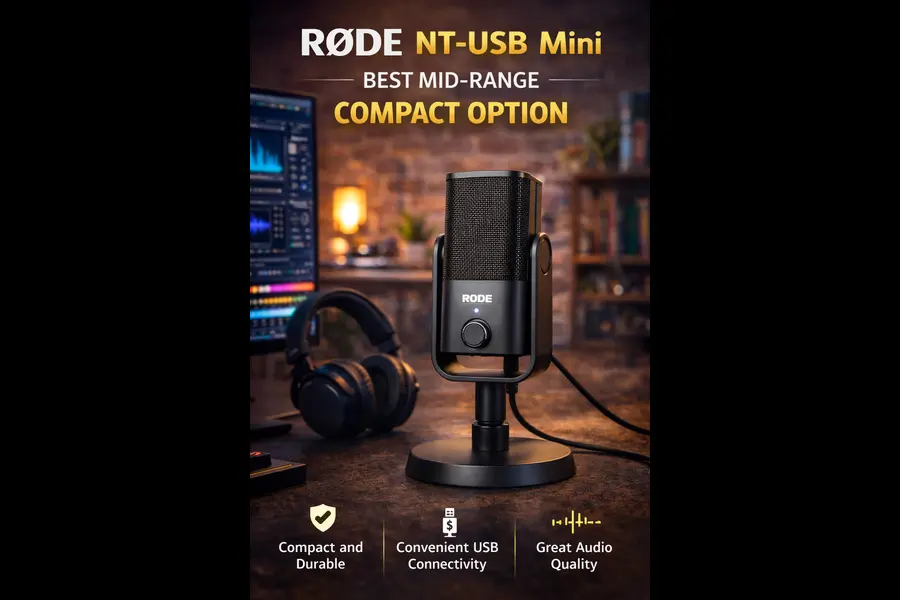 Rode NT-USB Mini – Best Mid-Range Compact Option