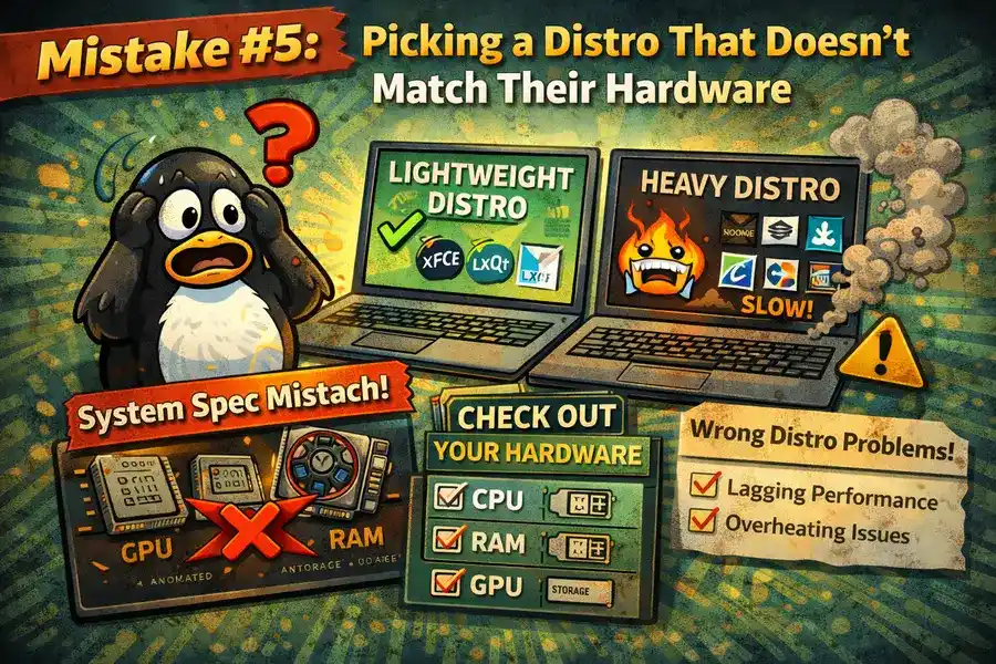 Mistake #5 Picking a Distro That Doesn't Match Their Hardware (2)