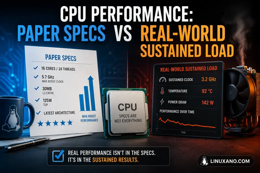 Linux Laptop vs Custom Desktop: Which Hardware Performs Better in 2026? 2 CPU Performance: Paper Specs vs Real-World Sustained Load