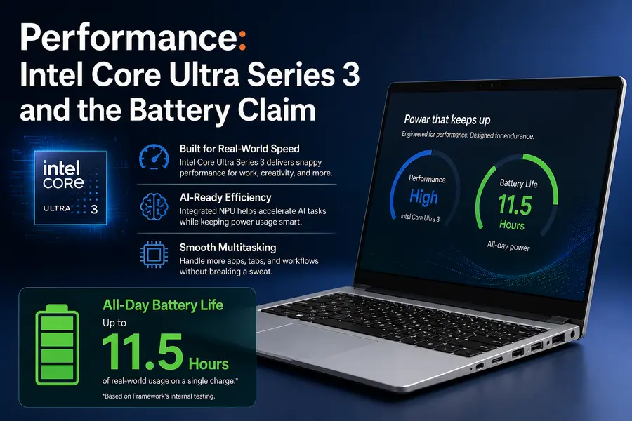 Performance- Intel Core Ultra Series 3 and the Battery Claim