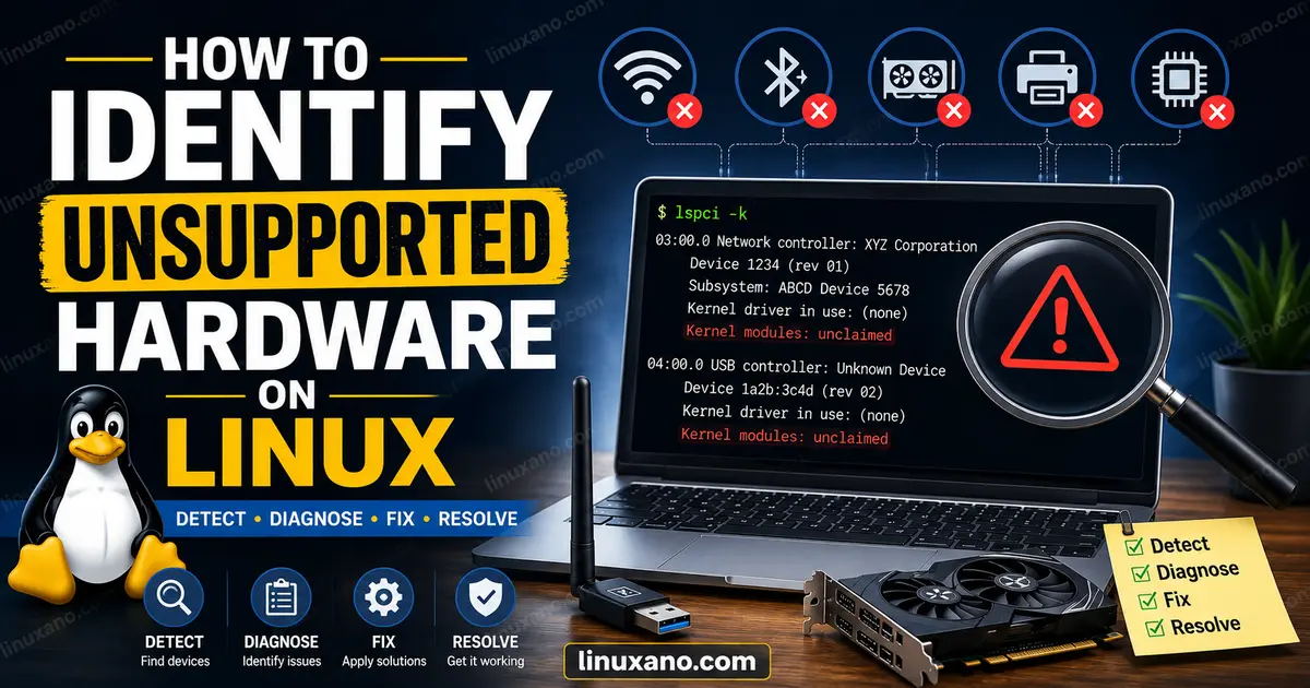 How to Identify Unsupported Hardware on Linux