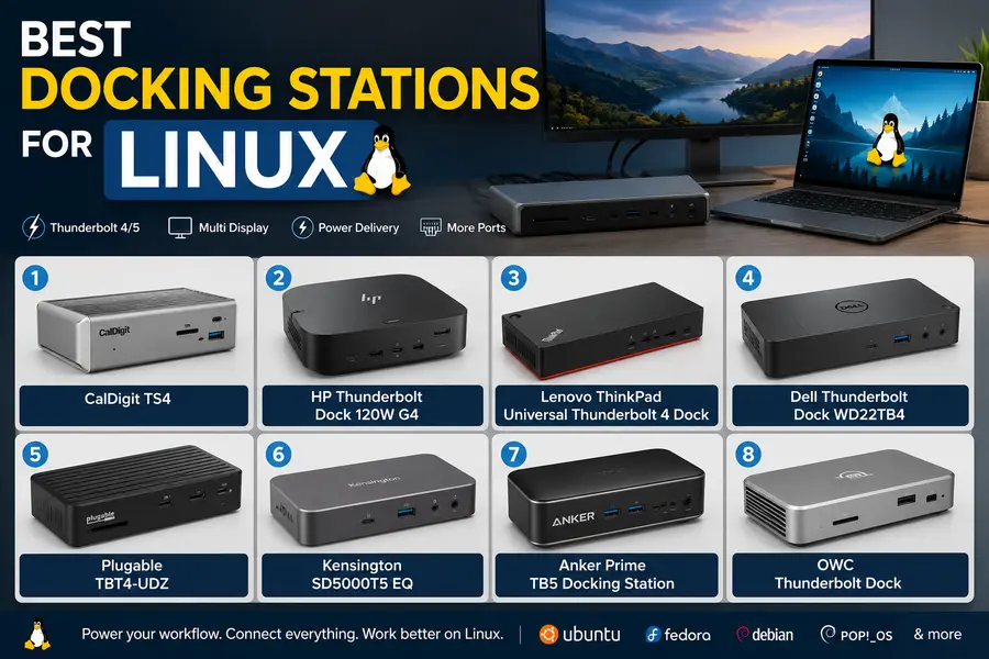 Best Docking Stations for Linux (2026 Guide) 2 Best Docking Stations for Linux