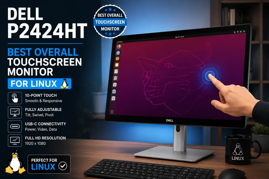 Best Touchscreen Monitors for Linux (Tested) 2 Dell P2424HT — Best Overall Touchscreen Monitor for Linux