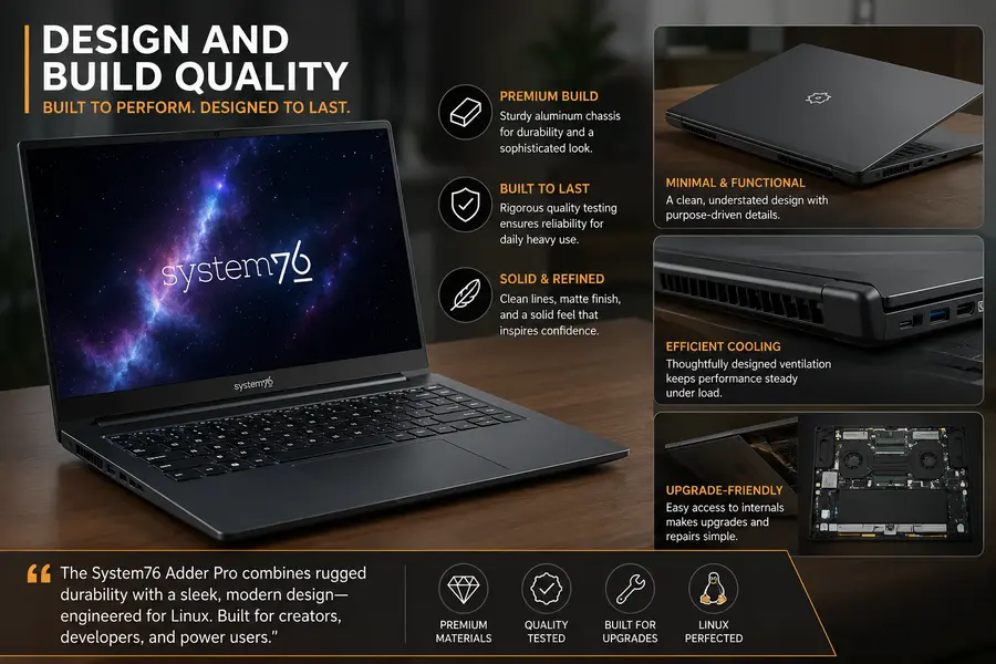 System76 Adder Pro Review (2026): Worth Buying? 3 System76 Adder Pro Design and Build Quality