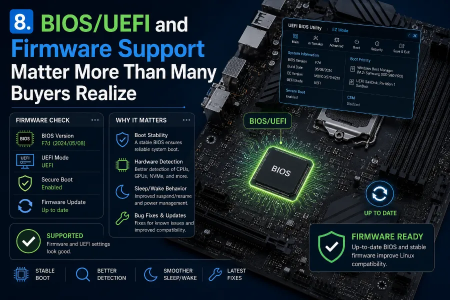 How to Check Motherboard Linux Compatibility Before Buying (2026 Guide) 3 BIOS/UEFI and Firmware Support Matter More Than Many Buyers Realize