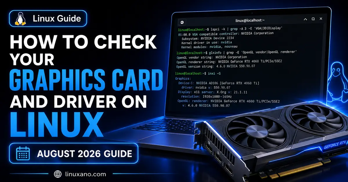How to Check Your Graphics Card and Driver on Linux (August 2026 Guide)