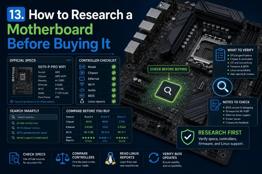How to Check Motherboard Linux Compatibility Before Buying (2026 Guide) 4 How to Research a Motherboard Before Buying It