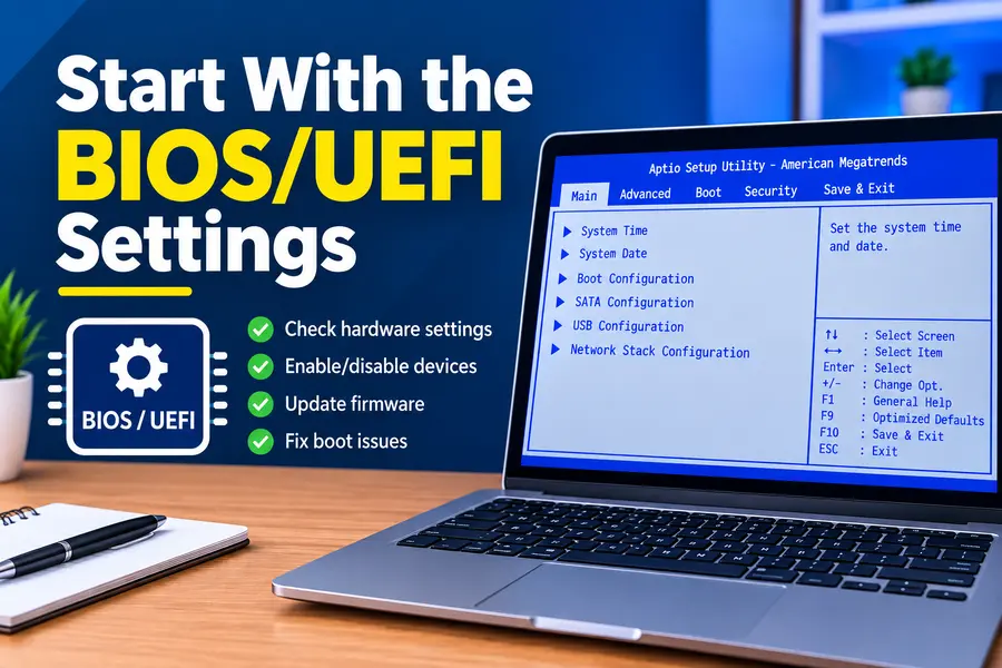 The Linux PC Hardware Checklist: BIOS, Drivers, Wi-Fi, GPU, and More 3 Start With the BIOS/UEFI Settings