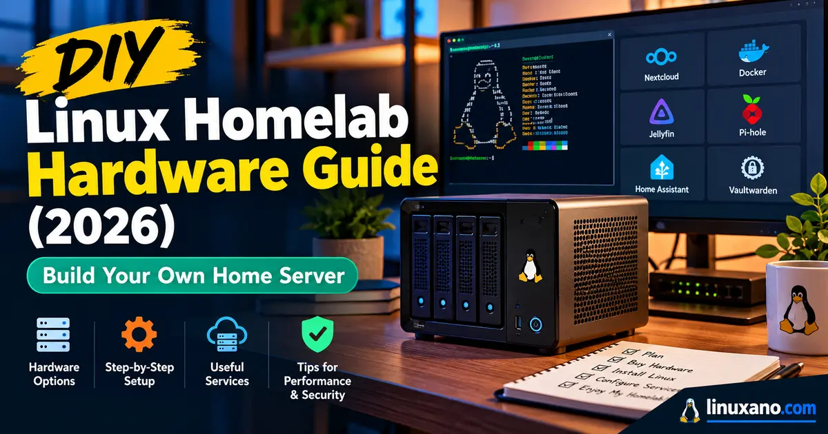 DIY Linux Homelab Hardware Guide (2026): Build Your Own Home Server