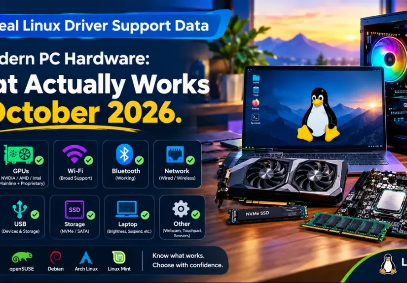 Real Linux Driver Support Data for Modern PC Hardware: What Actually Works in 2026-27 6 Real Linux Driver Support Data for Modern PC Hardware: What Actually Works in October 2026